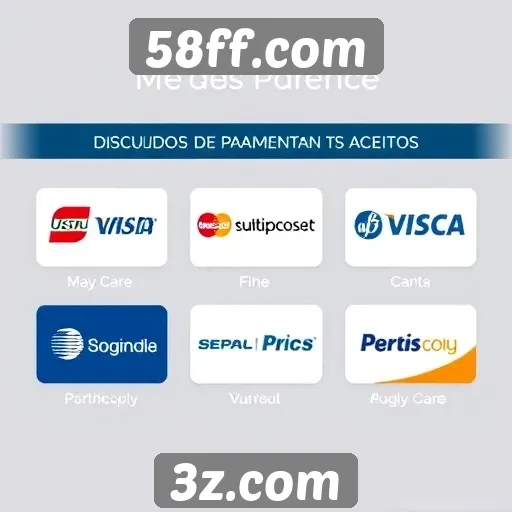 Métodos de pagamento aceitos na plataforma 58ff.com